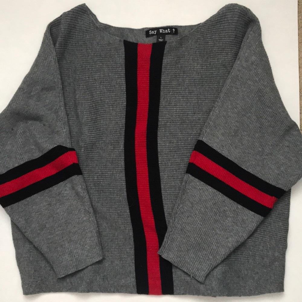 Say What Striped Sweater